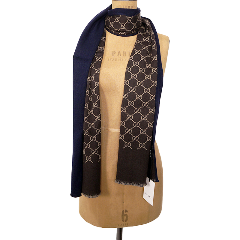 美品 GUCCI タートルネック ニット リブデザイン シルク カシミヤ 黒