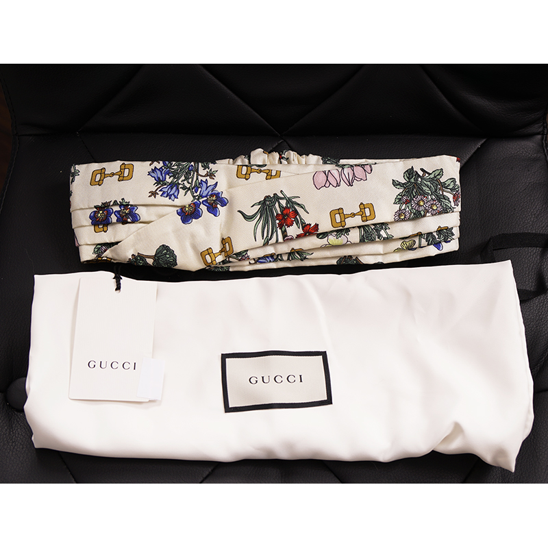 Gucci Silk Horse-bit Headband in White Gucci Silk Horse-bit Headband in White - www.disolcolor.com main image 4