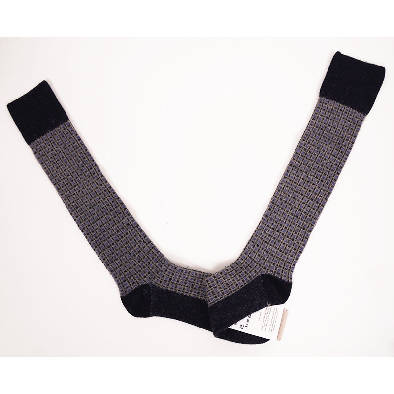 sz S NEW $195 GUCCI Men's Wool Grey Blue Pattern INTERLOCKING LOGO