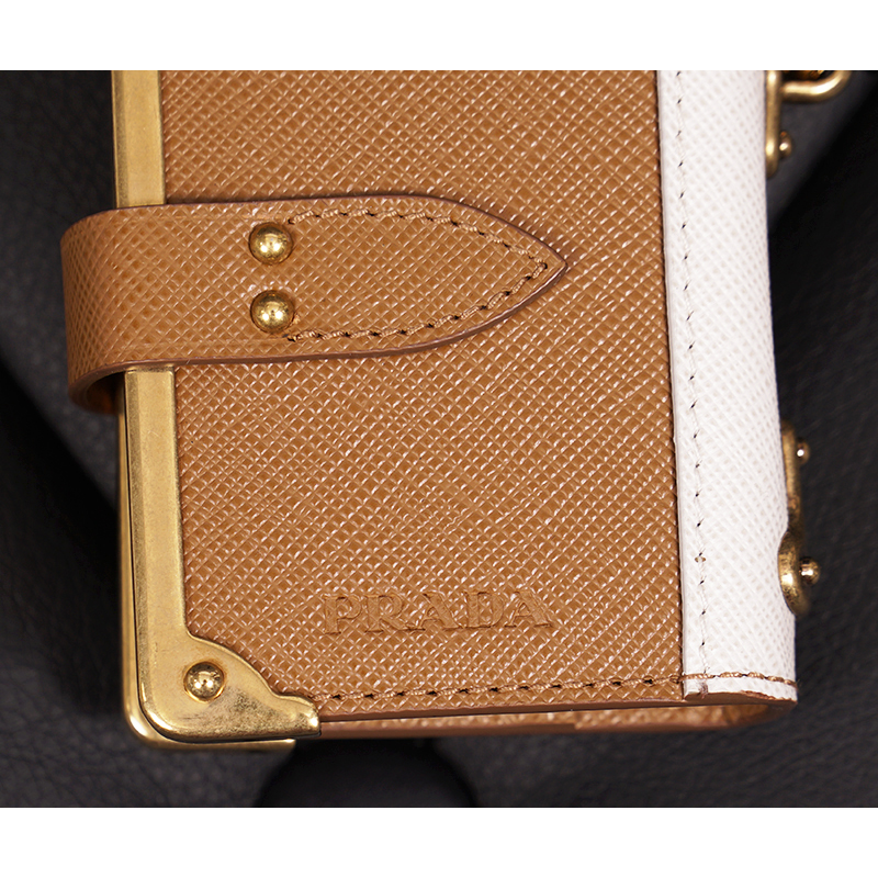 NEW $725 PRADA Tan Saffiano Leather CAHIER NOTE BOOK JOURNAL
