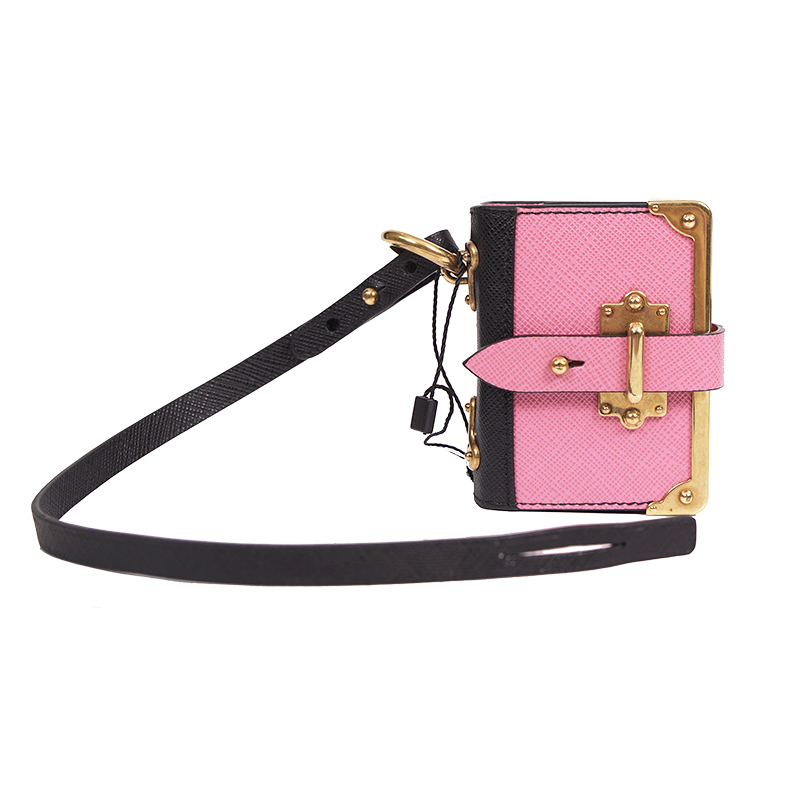 NEW $725 PRADA Pink Saffiano Leather CAHIER NOTEBOOK JOURNAL