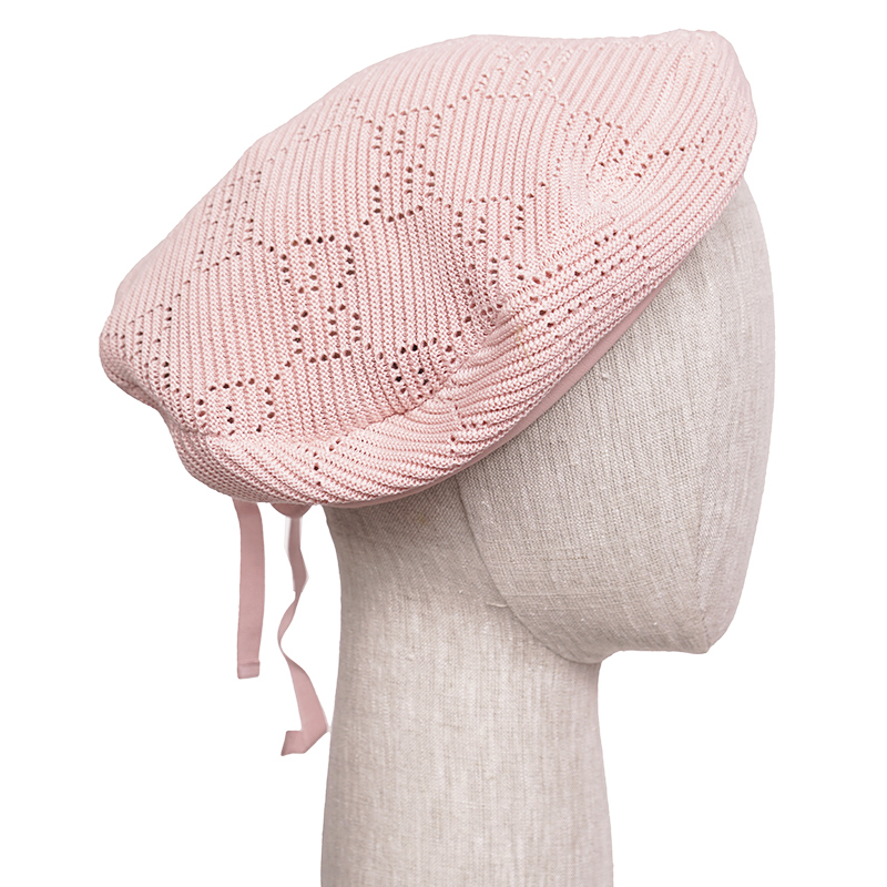 Gucci Beret Crochet Perforated Hat Pink Size Medium Gucci | Accessories | Gucci Beret Crochet Perforated Hat  main image 2