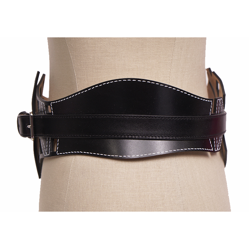 【大学生の特権】学生証で送料無料になる mcqueen_BELT_corset_black_leat 小物