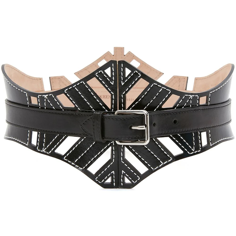 mcqueen_BELT_corset_black_leat