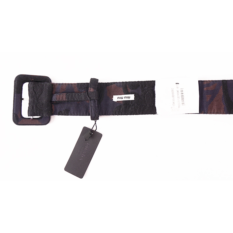 40 NEW $495 MIU MIU RUNWAY Vintage Blue Black Wine FLORAL