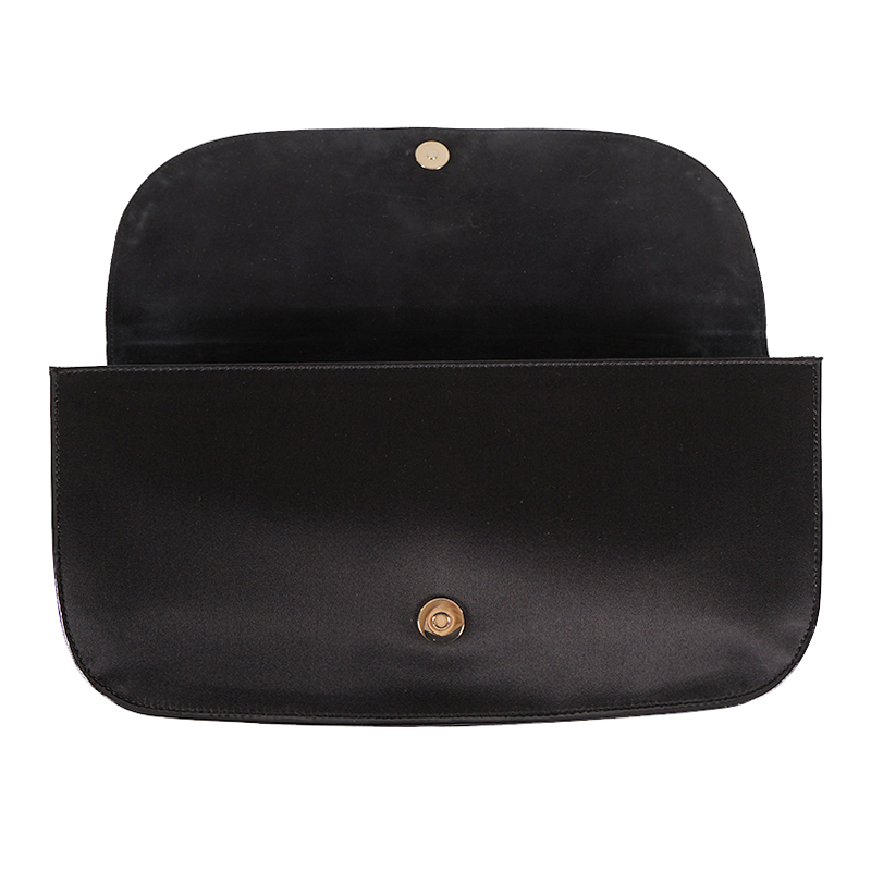 NEW $1100 GUCCI RUNWAY GG1973 Black Satin PATENT PIPING Evening