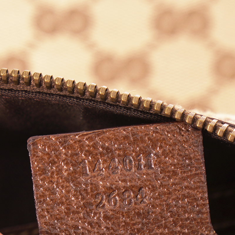 2005 VINTAGE GUCCI Brown GG Canvas Leather Pelham PRINT AD RUNWAY