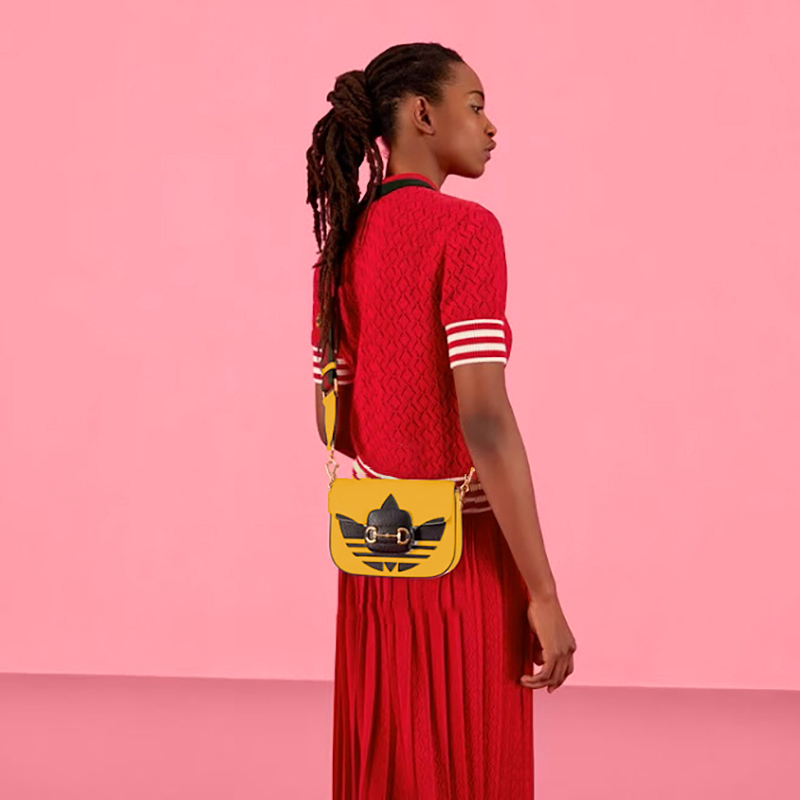 NEW $3,400 GUCCI x Adidas Yellow Leather HORSEBIT 1955 MINI NEW $3,400 GUCCI x Adidas Yellow Leather HORSEBIT 1955 MINI