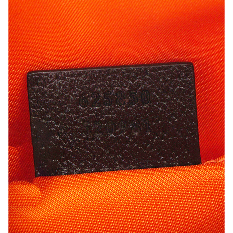 NEW $1,125 GUCCI Orange OFF THE GRID Nylon Monogram Shoulder