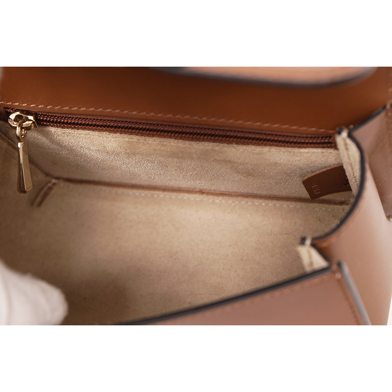 NEW $590 LONGCHAMP Cognac Leather Box-Trot XS HORSE LOGO Crossbody