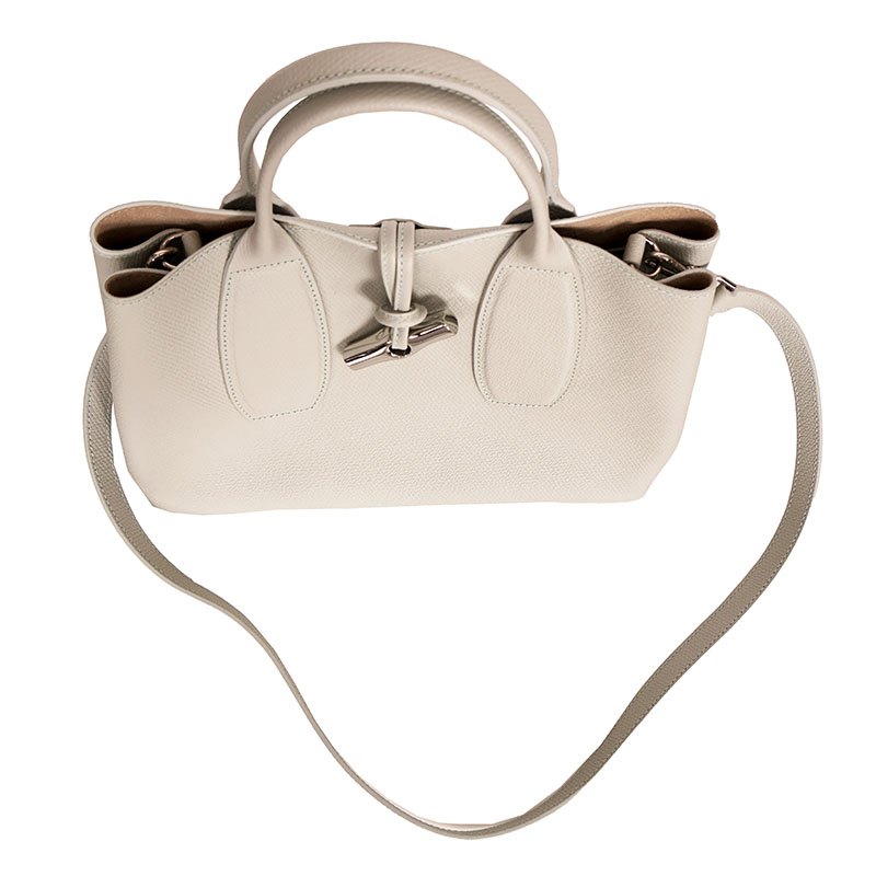 NEW $585 LONGCHAMP Mint Green Leather ROSEAU Medium TOTE BAG