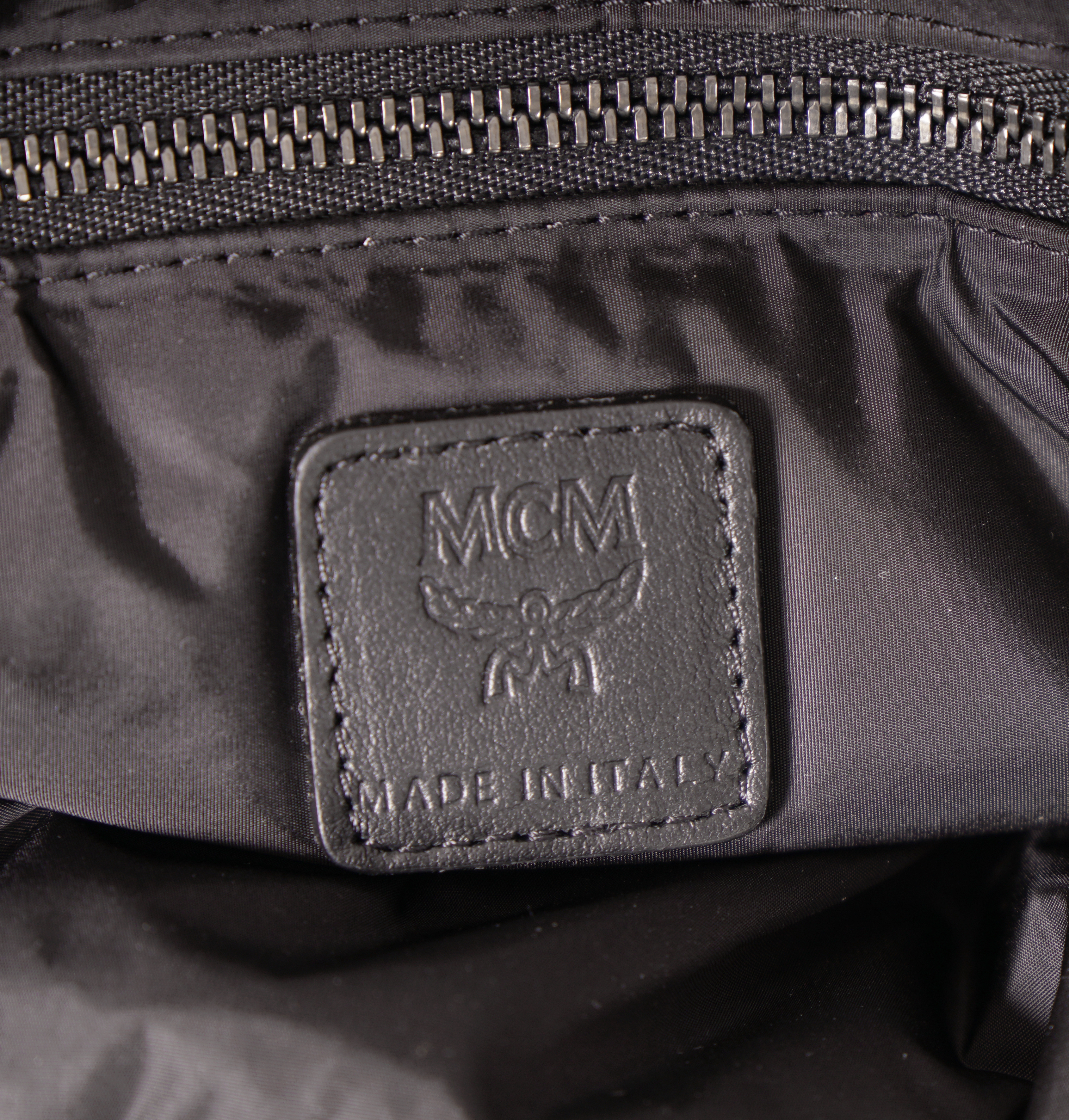 NEW $890 MCM Black LOGO Monogram Maxi Munchen QUILTED Nylon PUFFER