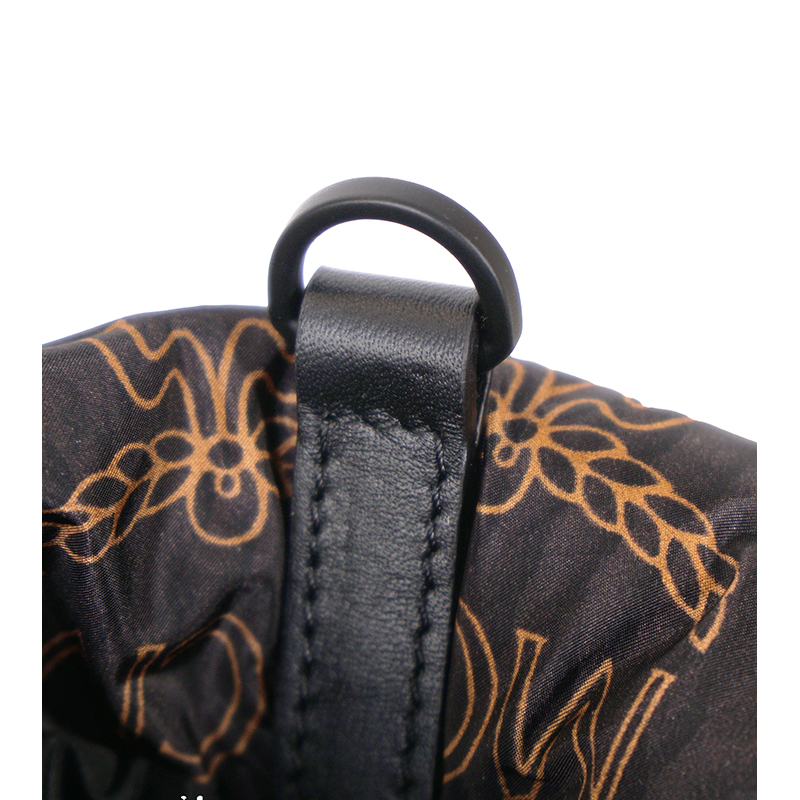 NEW $890 MCM Black LOGO Monogram Maxi Munchen QUILTED Nylon PUFFER