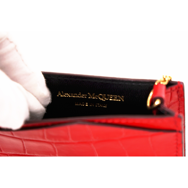 レア色！極美品】Alexander McQUEEN レッドポーチ