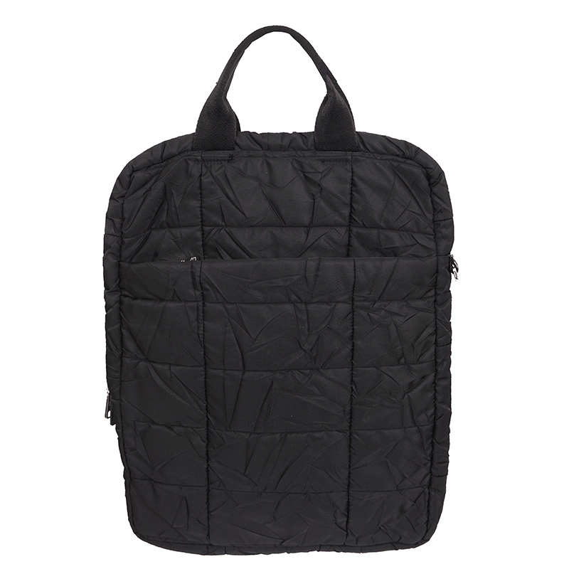 プラダ:2010 Limited Editionナイロンバッグ VINTAGE 2010 PRADA Black PADDED QUILTED Logo Nylon Vertical TECH