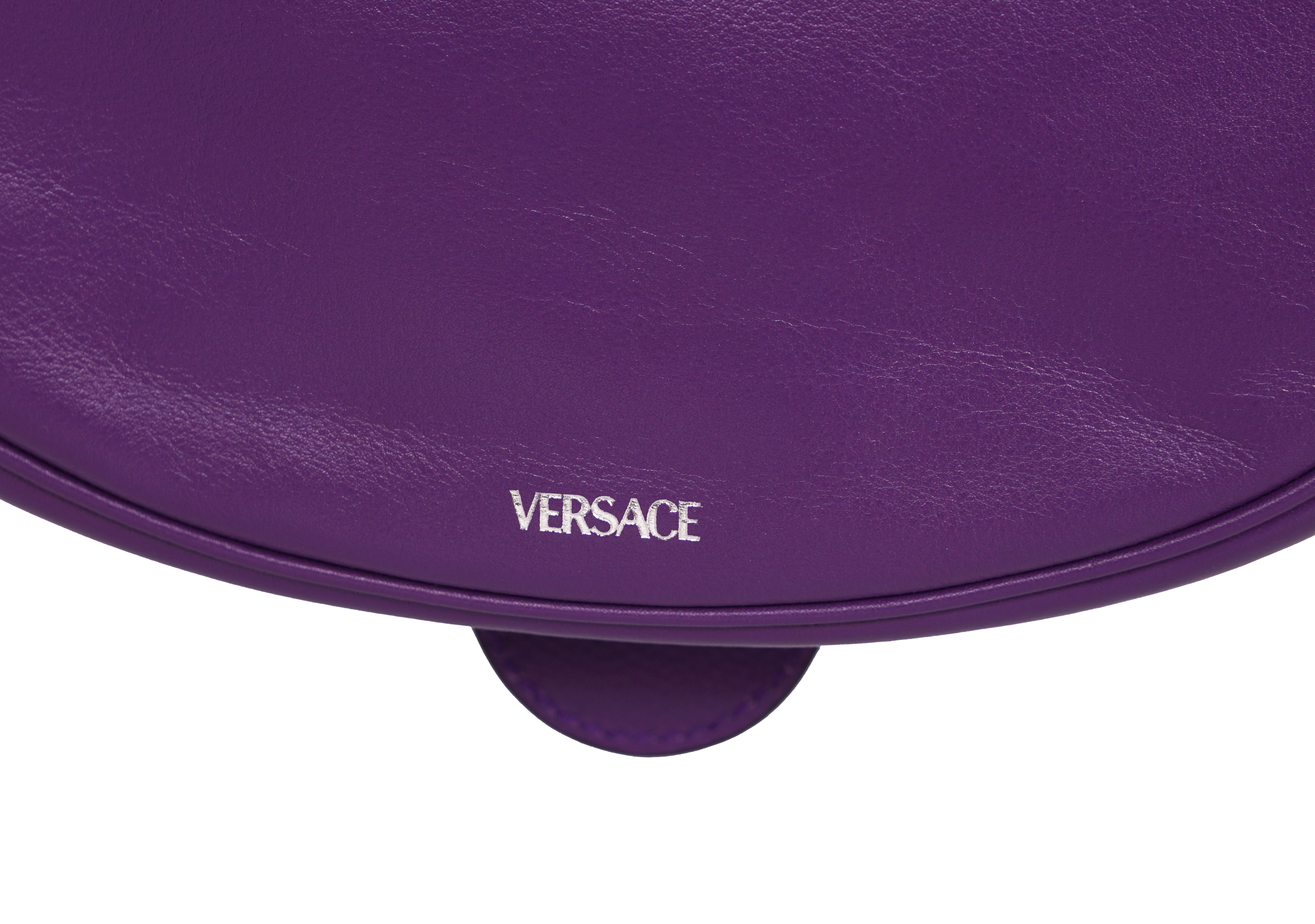 NEW VERSACE $1995 Purple Leather RUNWAY REPEAT HOBO Small BAG