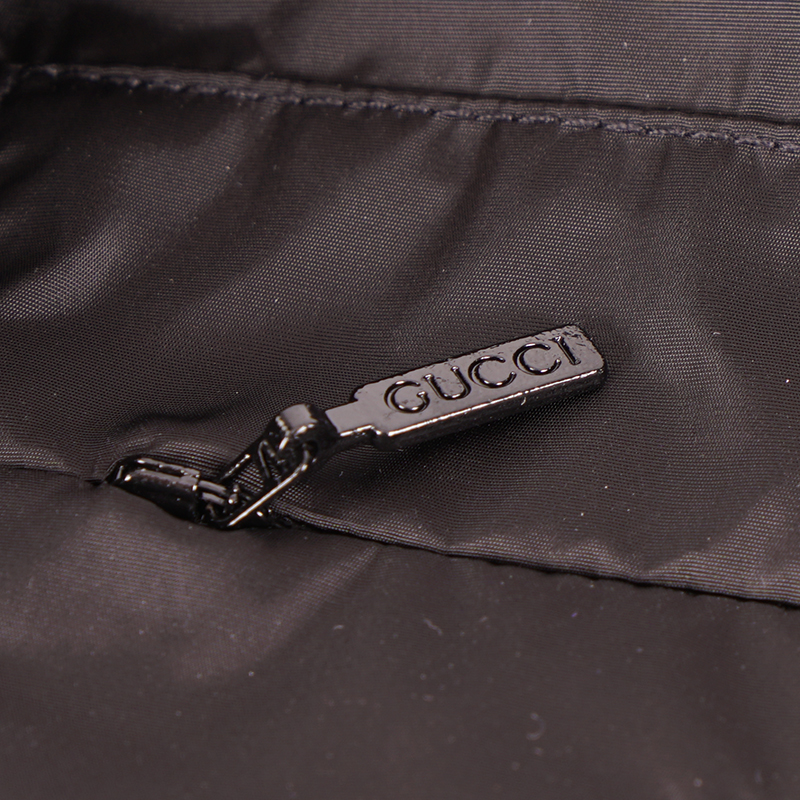 sz 52 NEW $1500 GUCCI Men's Black VINTAGE 80'S GG LOGO Nylon sz 52 NEW $1500 GUCCI Men's Black VINTAGE 80'S GG LOGO Nylon
