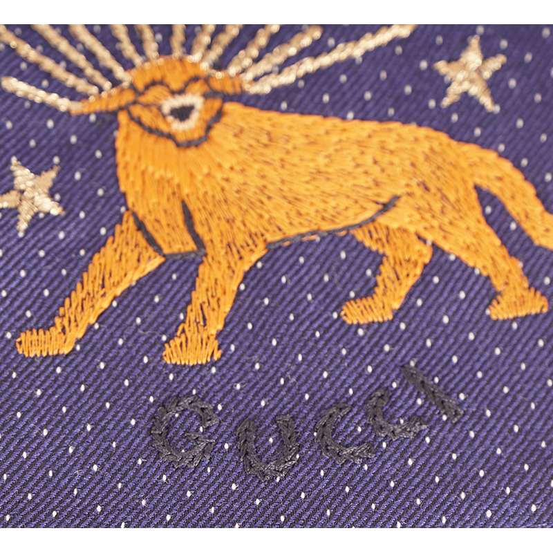 GUCCI レッドジャケット 猫刺繍 sz 50 NEW $2500 GUCCI Men's Blue WOOL Dots FELINE CAT EMBROIDERY