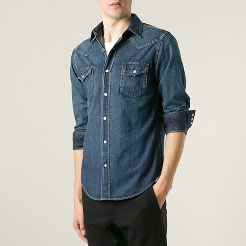 S NEW $750 SAINT LAURENT Vintage Blue JAPAN DENIM Classic WESTERN