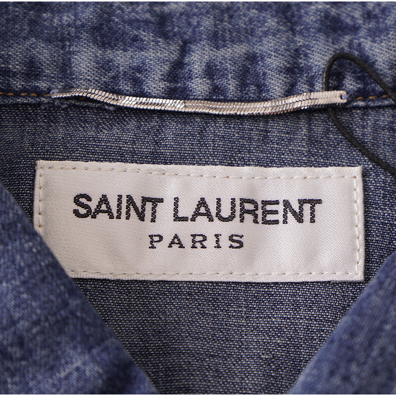 S NEW $750 SAINT LAURENT Vintage Blue JAPAN DENIM Classic WESTERN