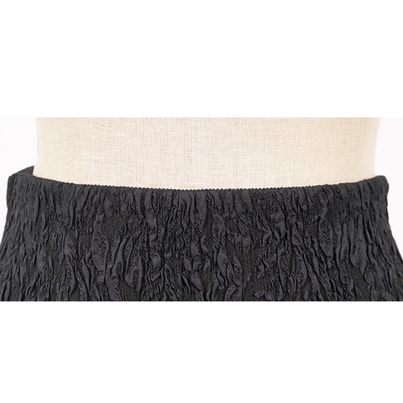 SZ 42 NEW $1190 MIU MIU RUNWAY VINTAGE 2009 Black Silk Textured
