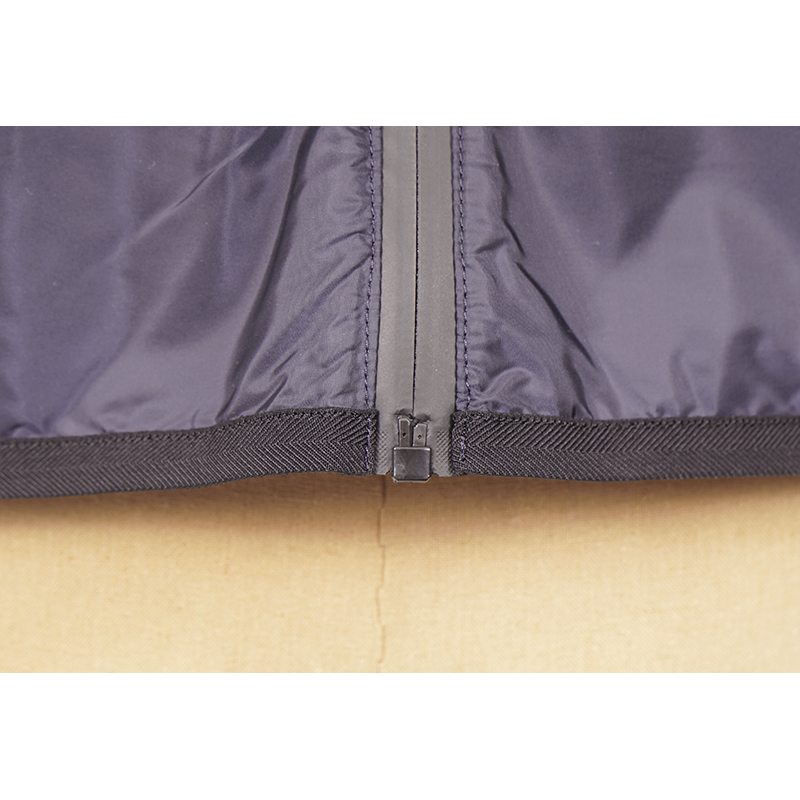 sz L NEW $2280 PRADA Men LINE A RED LOGO Blue Cotton & NYLON Zip