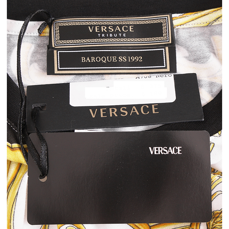 XS NEW $750 VERSACE TRIBUTE COLLECTION SS92 Mens GOLD