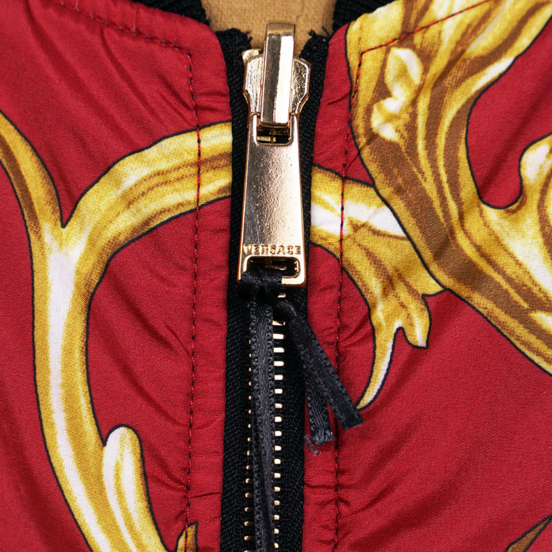 56 3XL NEW $2175 VERSACE Men's Red BAROQUE PRINT Medusa Logo 56 3XL NEW $2175 VERSACE Men's Red BAROQUE PRINT Medusa Logo