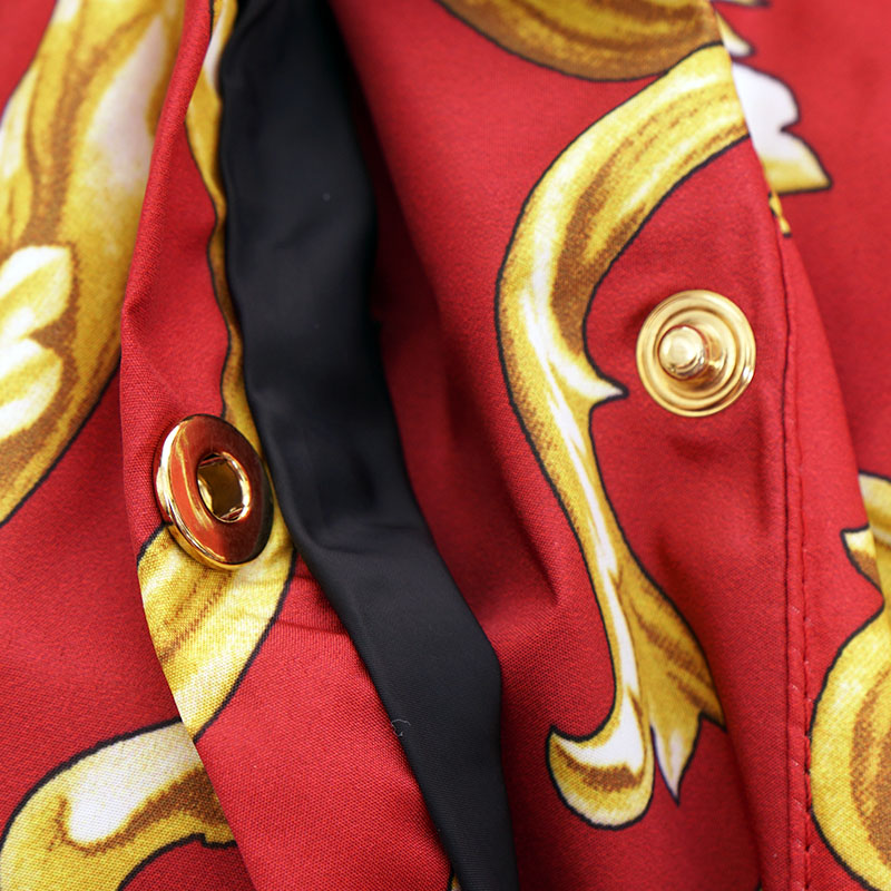 56 3XL NEW $2175 VERSACE Men's Red BAROQUE PRINT Medusa Logo 56 3XL NEW $2175 VERSACE Men's Red BAROQUE PRINT Medusa Logo