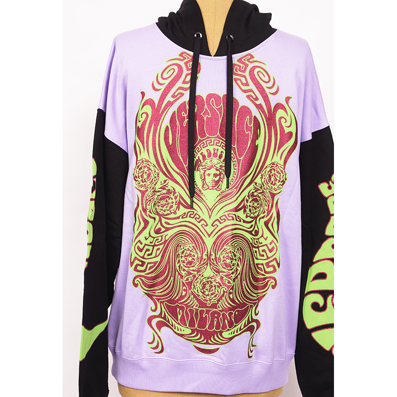 M NEW $1925 VERSACE MUSIC COLLECTION Mens Orchid Lilac MEDUSA
