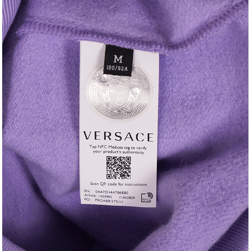 M NEW $1925 VERSACE MUSIC COLLECTION Mens Orchid Lilac MEDUSA