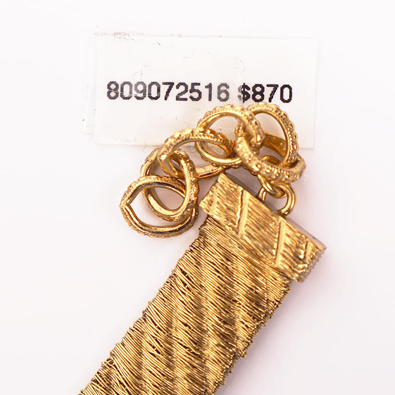 NEW $870 GUCCI Lion Head Metallic Gold MARMONT GG LOGO Cuff