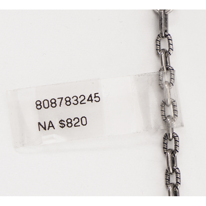 NEW $820 GUCCI GARDEN Aged Sterling Silver SNAKE OUROBOROS GG LOGO