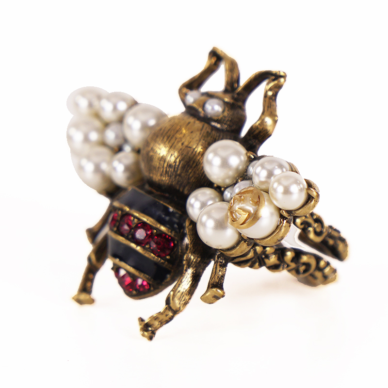 GUCCI - GUCCI リング ビー 蜂 GGロゴ Bee エングレービング