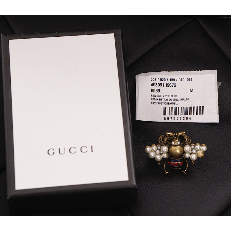 楽天市場】グッチ GUCCI ピアス Bee ハチ メタル/フェイクパール