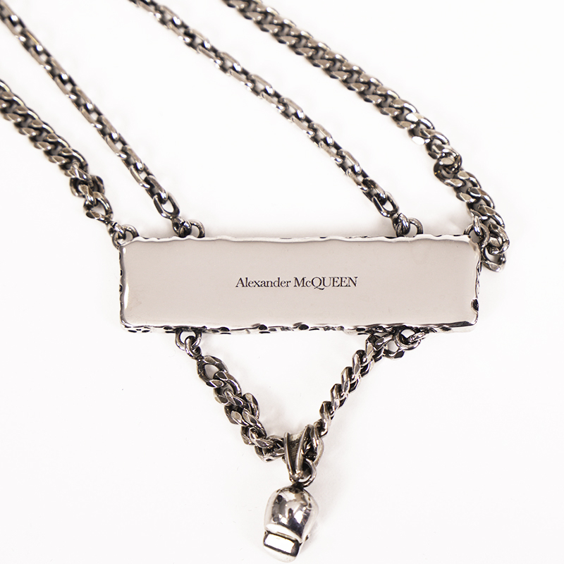 McQueen_NECKLACE_SlvrChainBarS