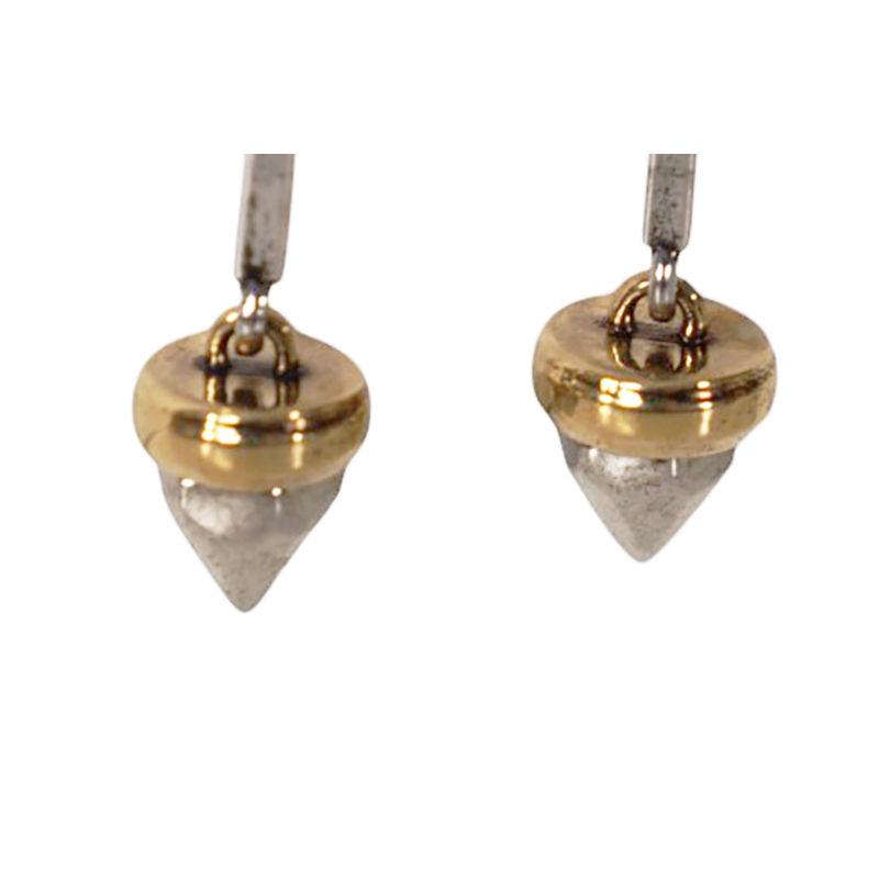 Alexander McQueen スカル ドロップピアス ゴールド　　25ss NEW $650 ALEXANDER MCQUEEN Silver Tone Brass SKULL STUD Drop