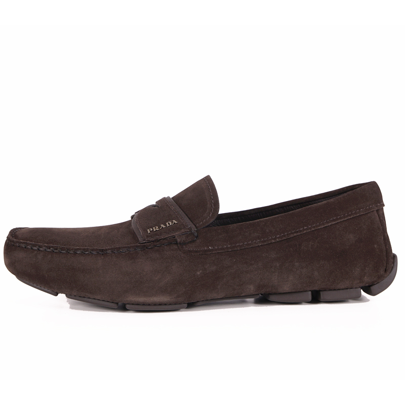 Authentic Prada Men’s Brown Driving Loafers Shoes PRADA Penny Loafer Driving Shoes - 9 US – LuxAnthropy main image 4