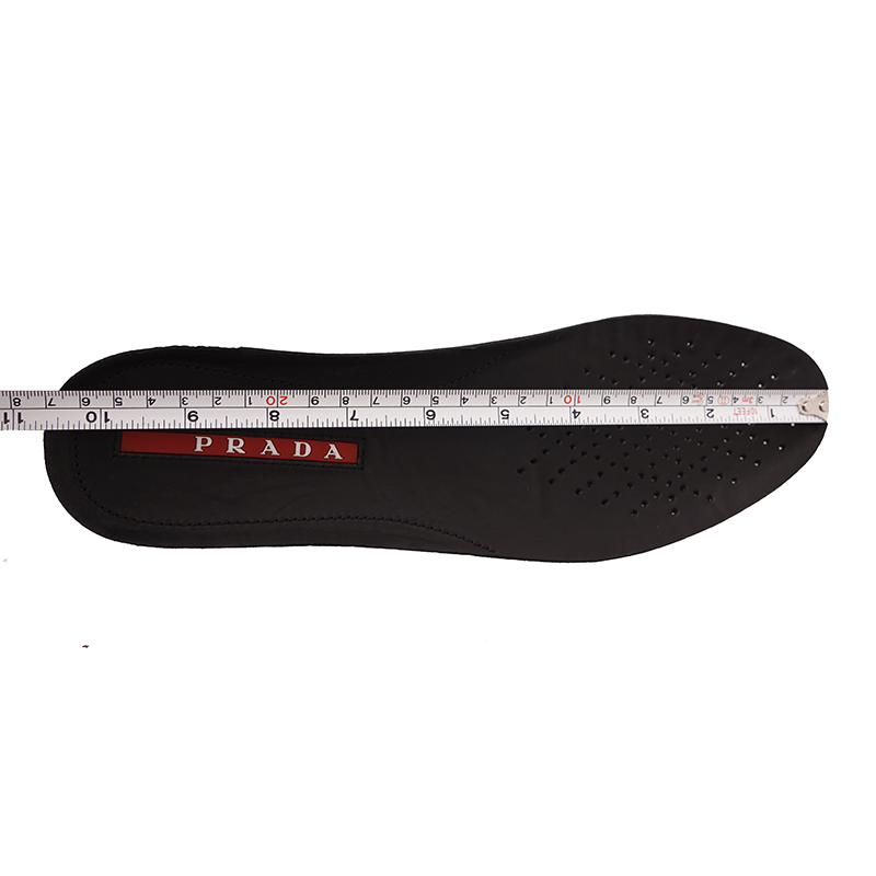 US 8/8.5 NEW PRADA Mens LINEA ROSSA Black All Leather RED