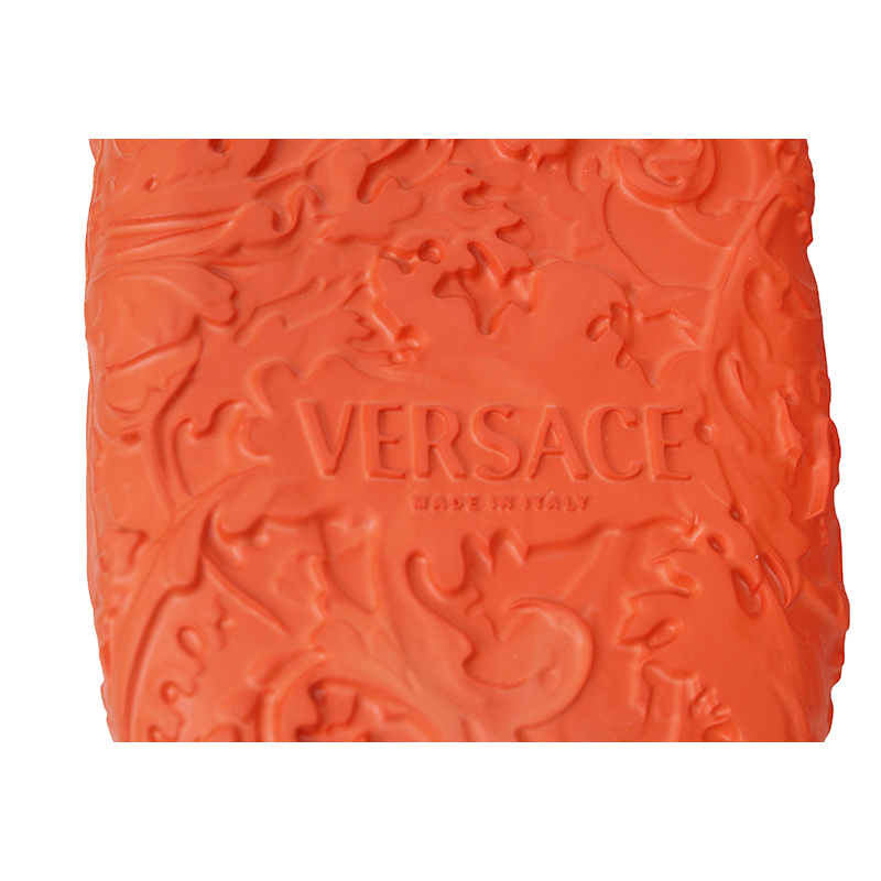 VERSACE Men\'s Orange borocco 3D Medusa logo Pool slides sandals NEW 42 US 9 NEW $525 VERSACE Men main image 3