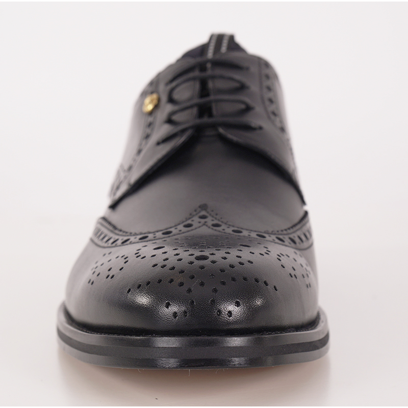 Versace Black Oxfords with Wingtip Design and Broguing s-l400.jpg main image 2