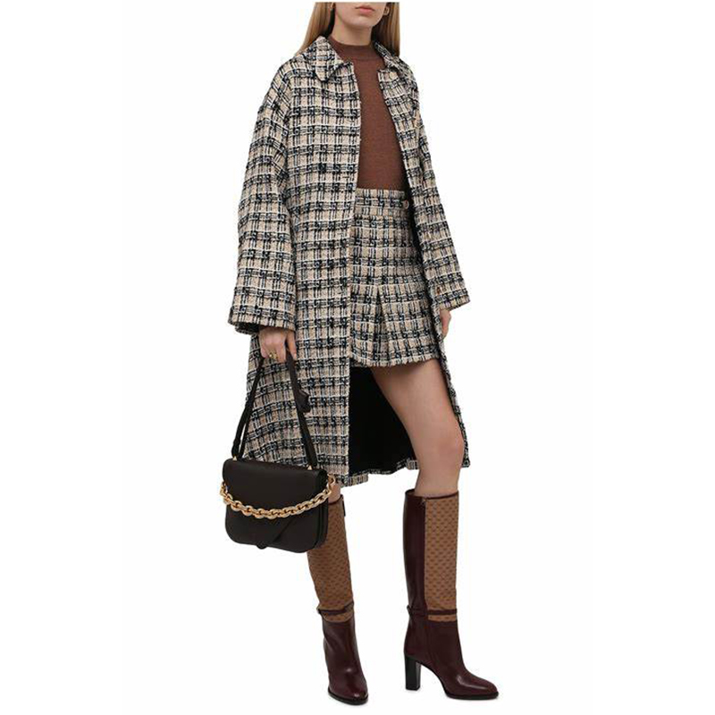 GUCCI ロングブーツ 297199 レザー ボルドー #37 37 NEW $1590 GUCCI Micro GG Canvas Bordeaux Leather FINN KNEE