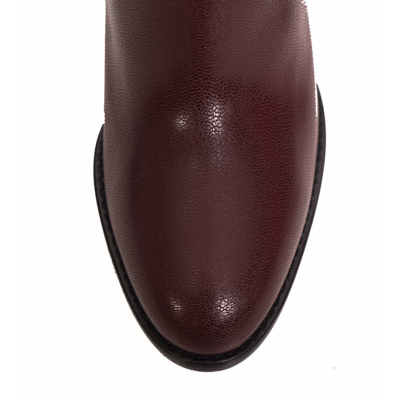 37 NEW $1590 GUCCI Micro GG Canvas Bordeaux Leather FINN KNEE