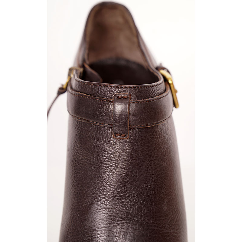 38 VINTAGE MIU MIU Brown Leather CHUNKY HIGH HEEL Y2K Booties